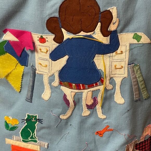 Vintage Original for Solange Patchwork Quilt Vintage 80's Vest Skirt Set Medium - Picture 5 of 16